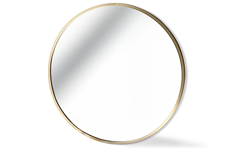 Decorative aluminum round frame silver mirror for bathroom