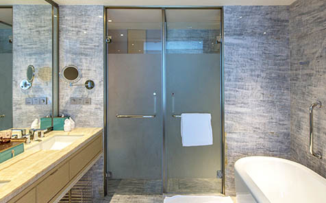 Privacy protection 8mm tempered frosted glass for shower room door