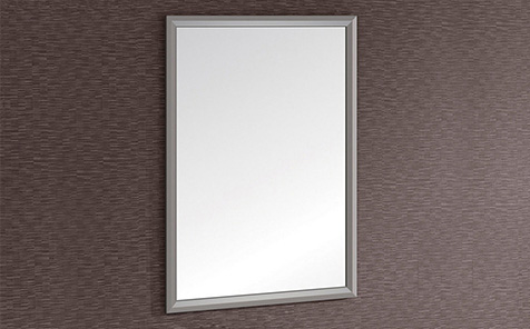 Waterproof nano paint rectangle stainless steel frame mirror for makeup