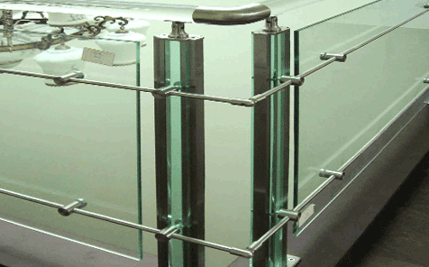 12mm clear toughened building safety glass for fence