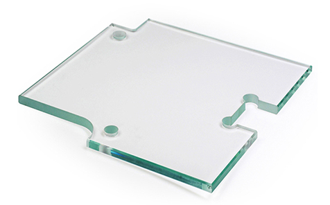 Irregular shape safety clear tempered float glass