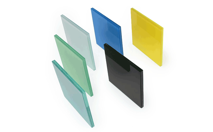 6.38mm colored film laminated glass for window