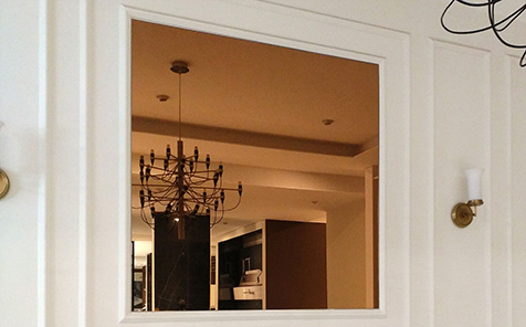 Customized size rectangle frameless bronze mirror for bathroom