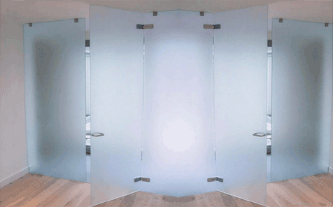 8mm tempered frosted glass for bathroom partition