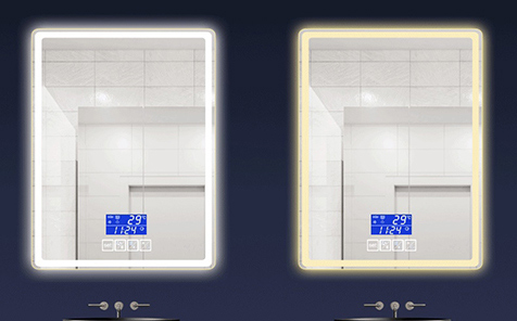 Rectangular led touch switch mirrors for bathrooms