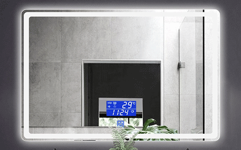 Rectangular led touch switch mirrors for bathrooms