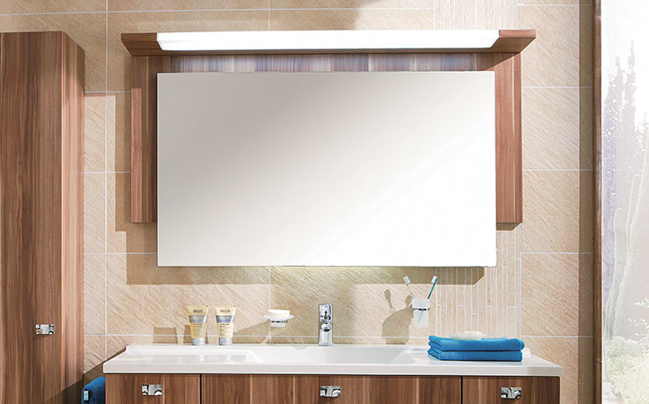 Frameless rectangle aluminum mirror for bathroom