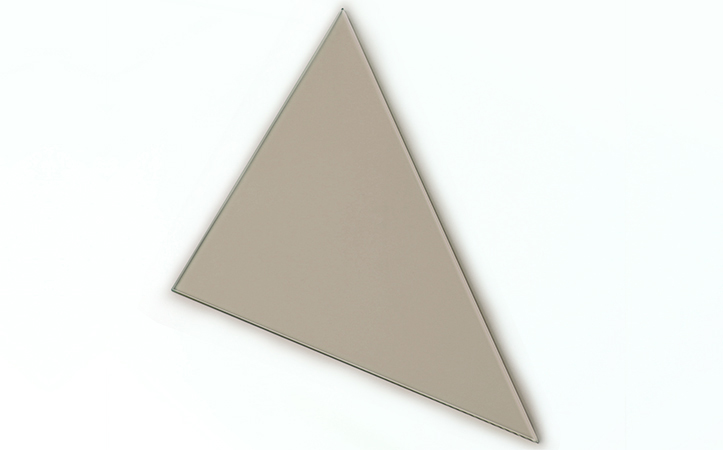 Triangle euro bronze tempered glass bathroom shelf