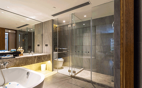 8mm clear tempered glass for shower room door