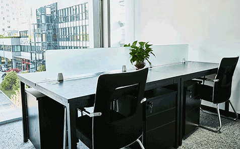 Custom tempered frosted glass for desk partition