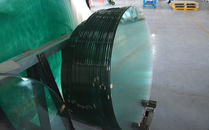 Round duck mouth tempered glass table top