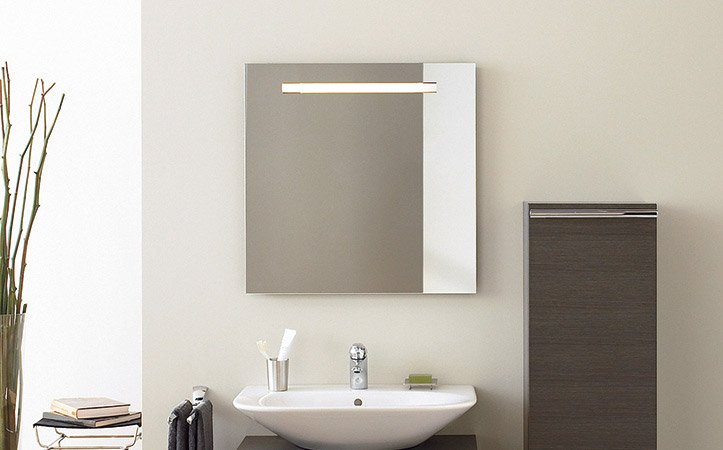 Custom size frameless rectangle aluminum mirror for bathroom