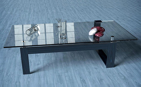 78 “x38” rectangular transparent tempered table top