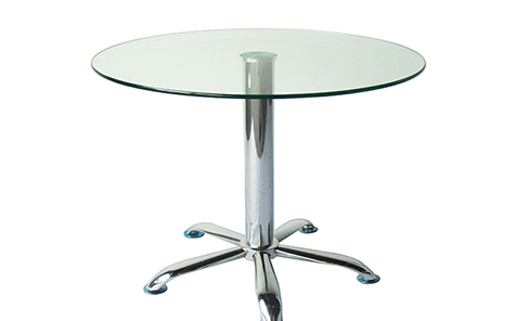 42 “48” diameter round tempered table top