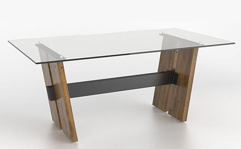 78 “x38” rectangular tempered table top