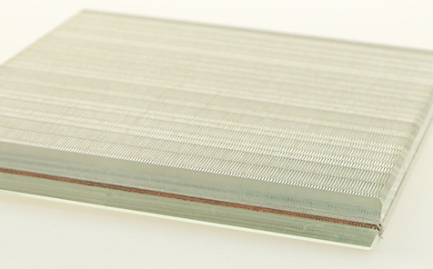 Ultra clear wired metal laminated glass