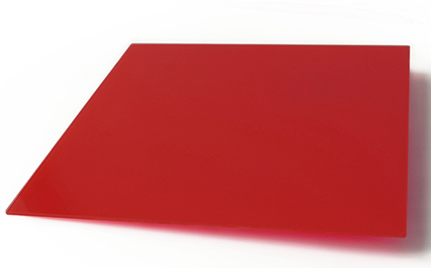 Custom size red tempered silk screen printing glass