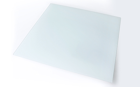 6mm tempered frosted silk screen printing glass for table top