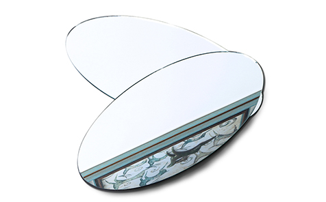 Oval edging shatterproof mirror safety mirror