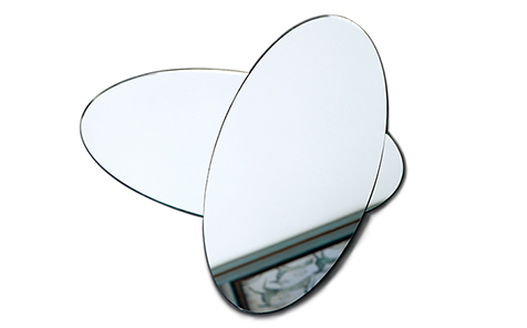 Oval edging shatterproof mirror safety mirror