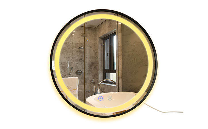 wall mounted round bathroom vanity led mirrors