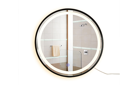 wall mounted round bathroom vanity led mirrors
