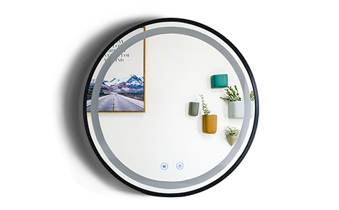 wall mounted round bathroom vanity led mirrors