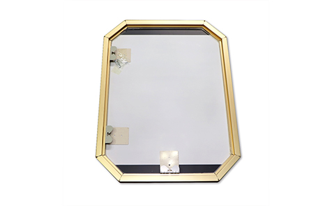 custom size gold framed mirror for decoration