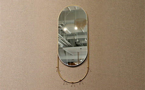custom size metal gold framed mirror