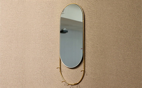 custom size metal gold framed mirror