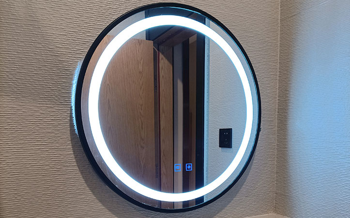 led mirror round bathroom mirror with light