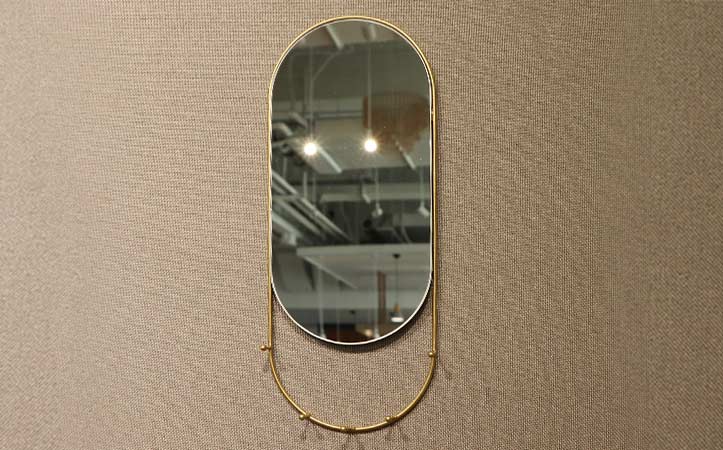 custom size metal gold framed mirror